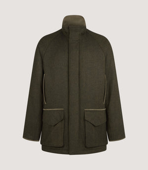 Men's Raglan Cashmere Tweed Field Coat in Dinmore