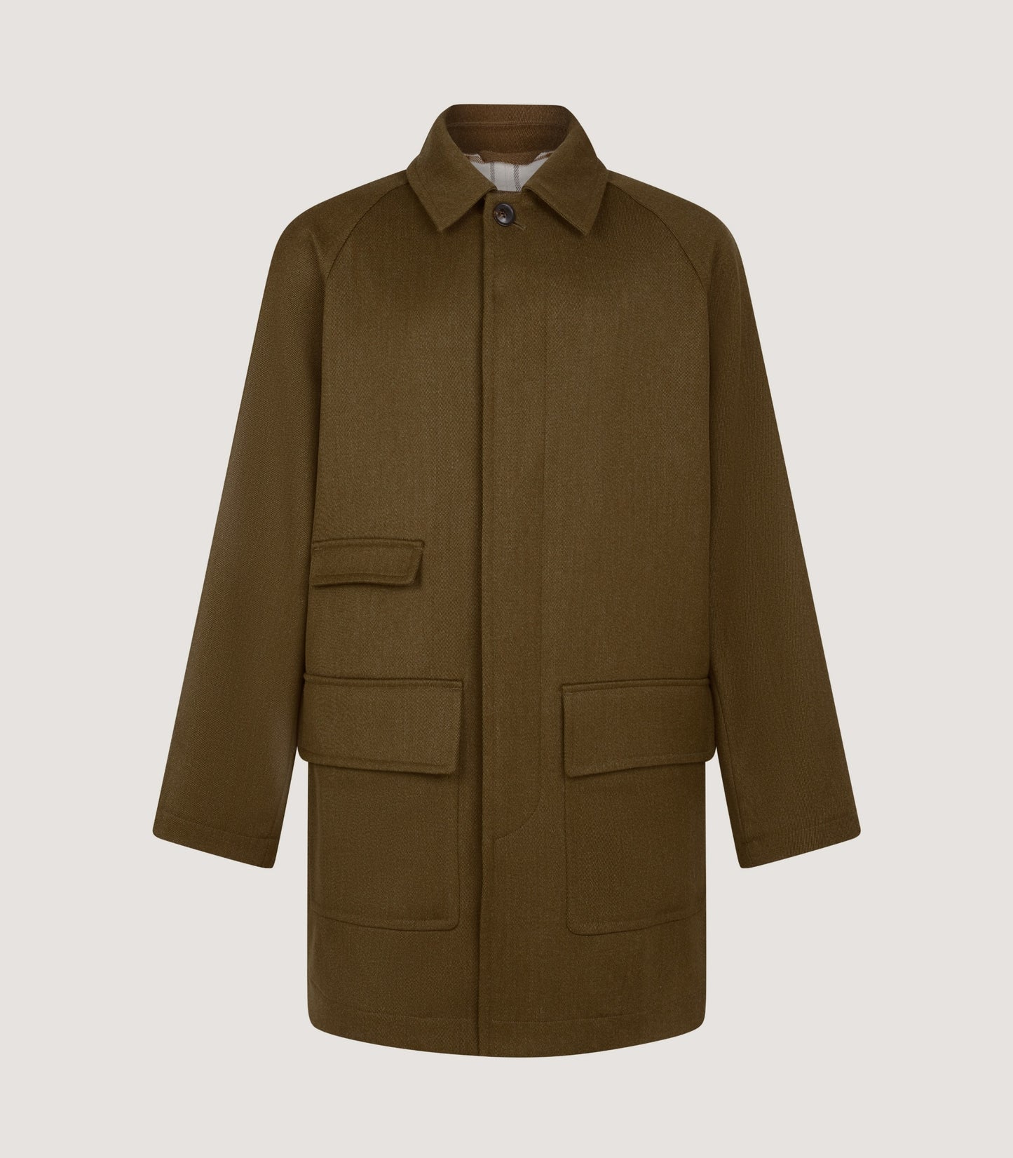 Men's Stratton Car Coat in Khaki