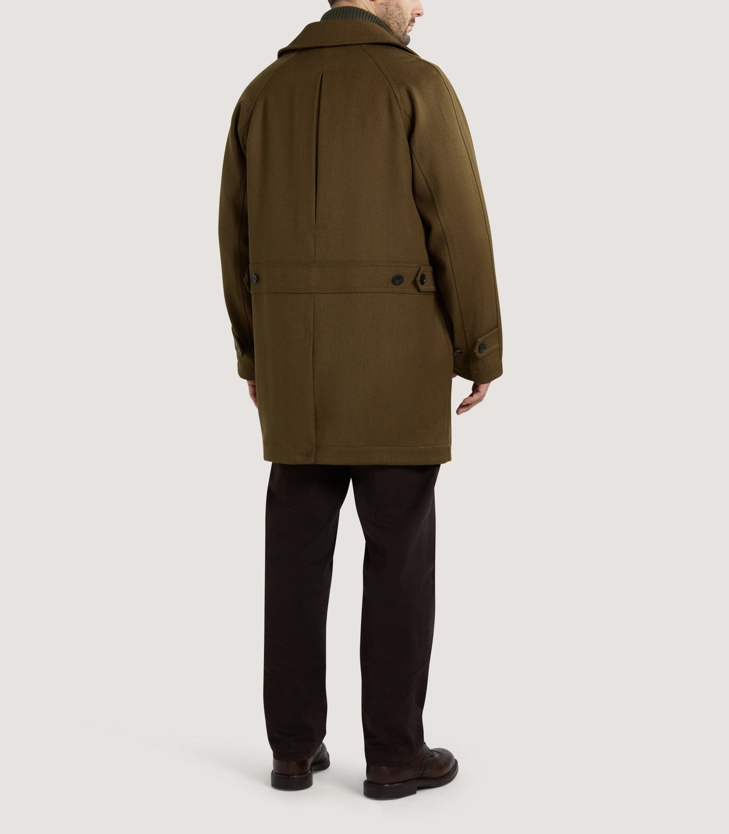 Men's Stratton Car Coat in Khaki