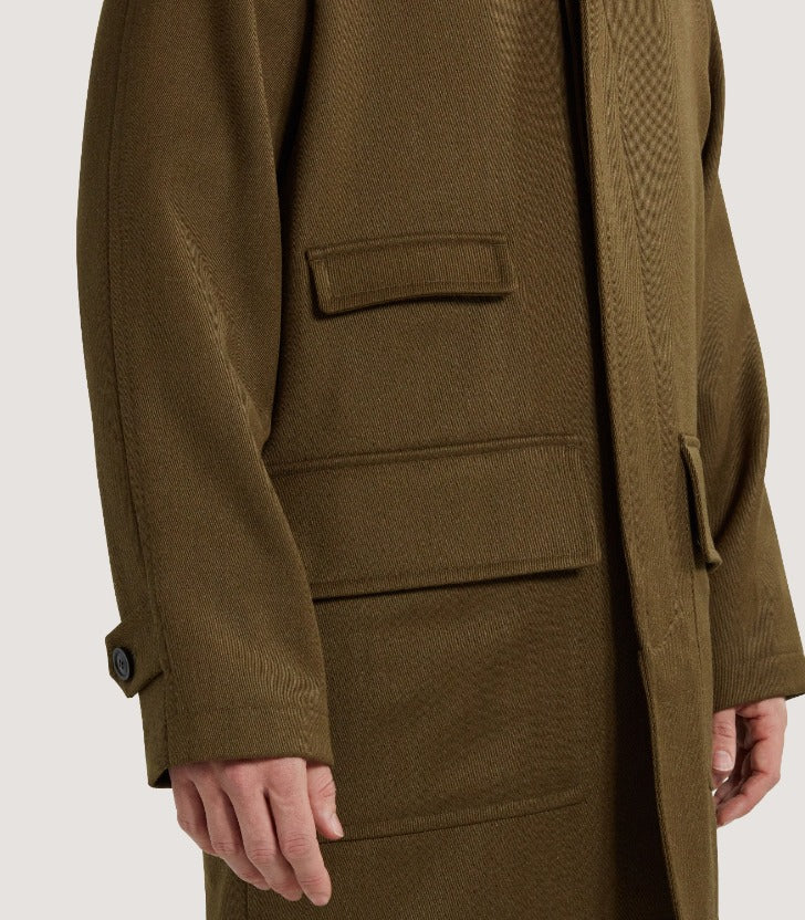 Men's Stratton Car Coat in Khaki