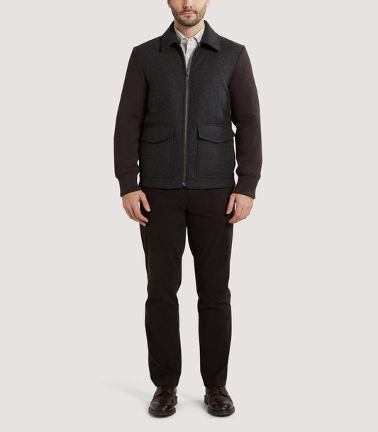 Men's Wigmore Blouson in Peppercorn