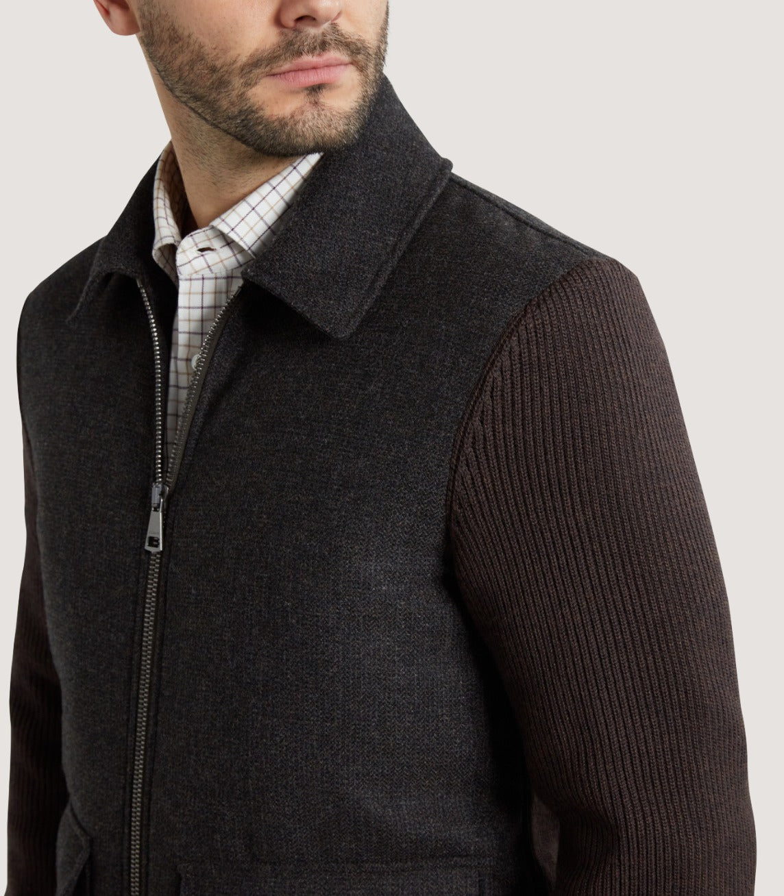 Men's Wigmore Blouson in Peppercorn