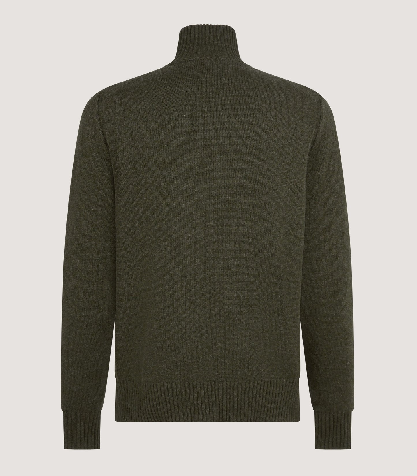 Men's Cashmere Quarter Zip Sweater in Loden