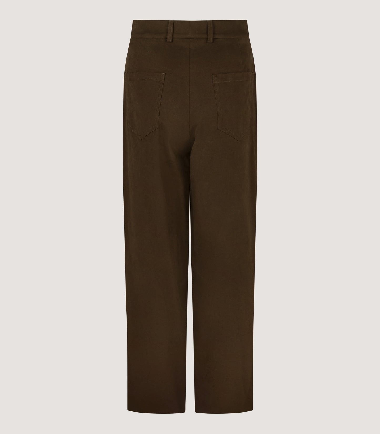Women's Straight Leg Seymour Trousers in Dark Olive