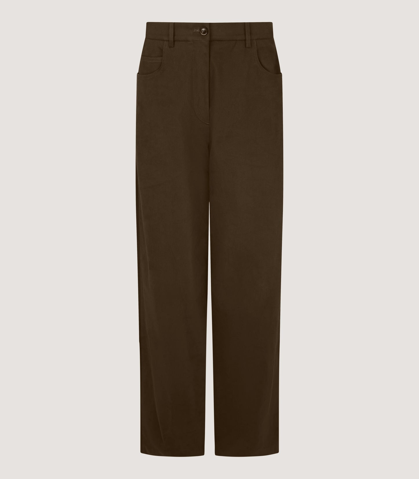 Women's Straight Leg Seymour Trousers in Dark Olive