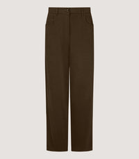 Women's Straight Leg Seymour Trousers in Dark Olive