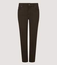 Women's Five Pocket Trousers in Forest Green