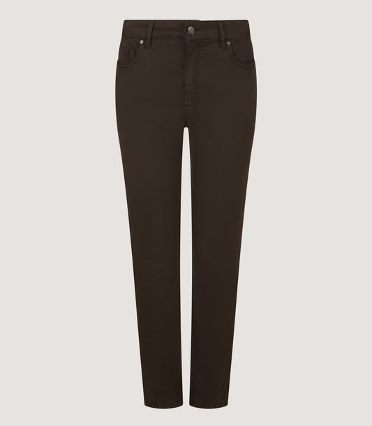Women's Five Pocket Trousers in Forest Green