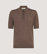 Men's Tantallon Short Sleeve Polo Shirt in Hazelnut