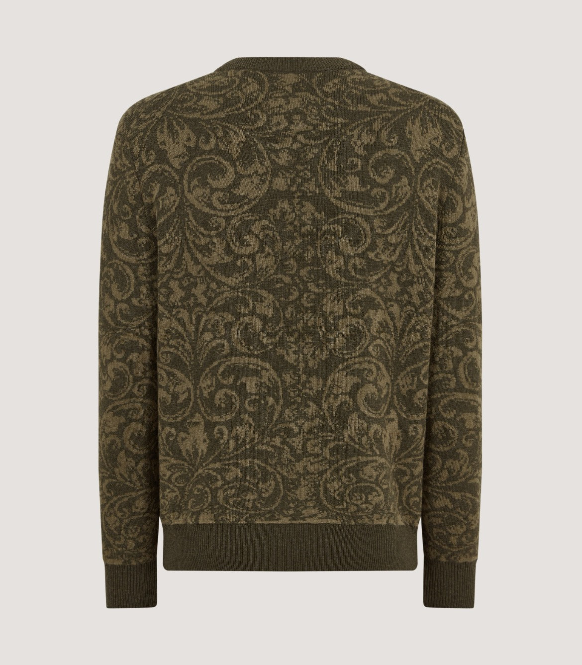 Men's Emberton Rose and Scroll Sweater in Loden