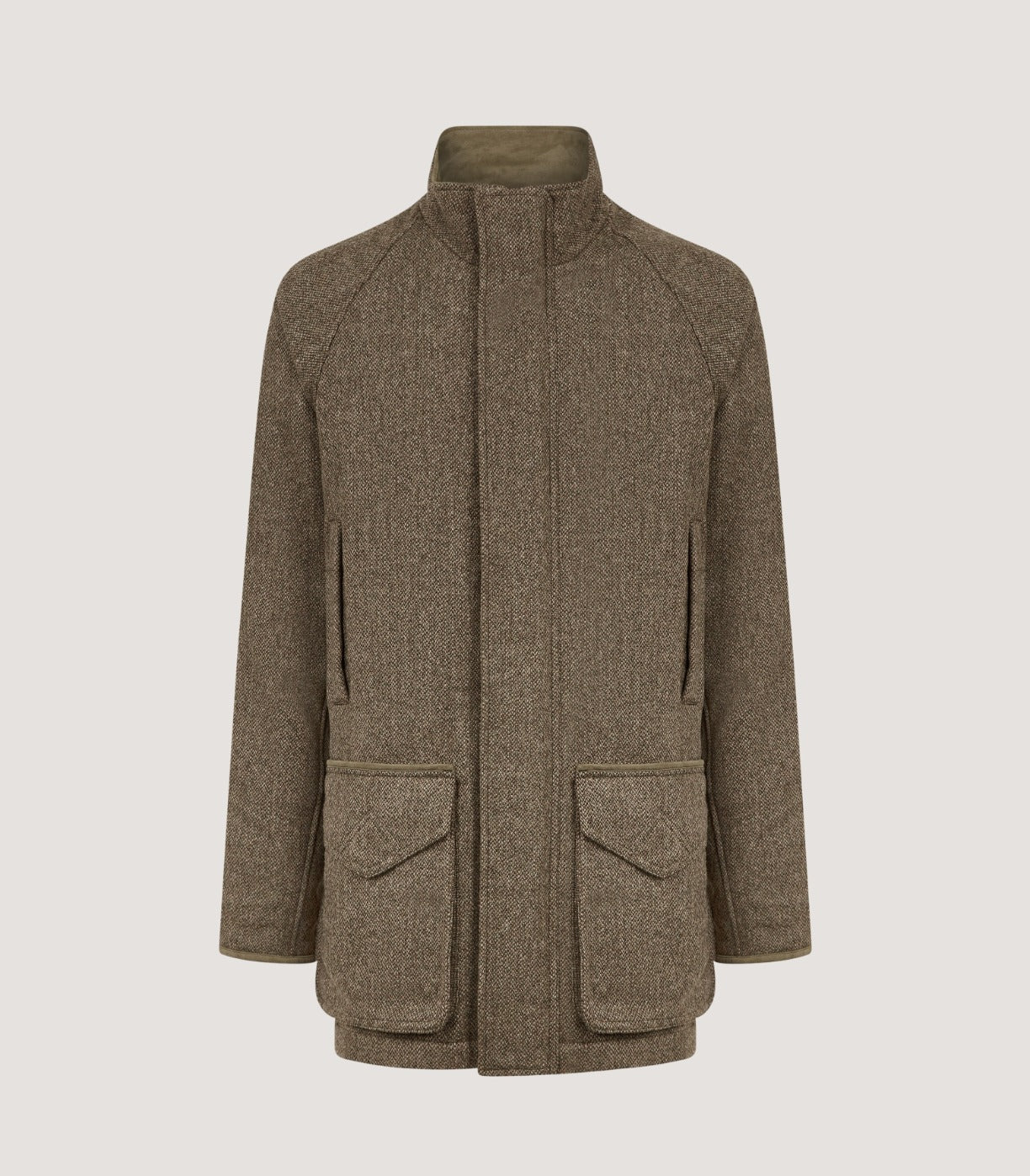 Men's Lightweight Tweed Field Coat in Acorn