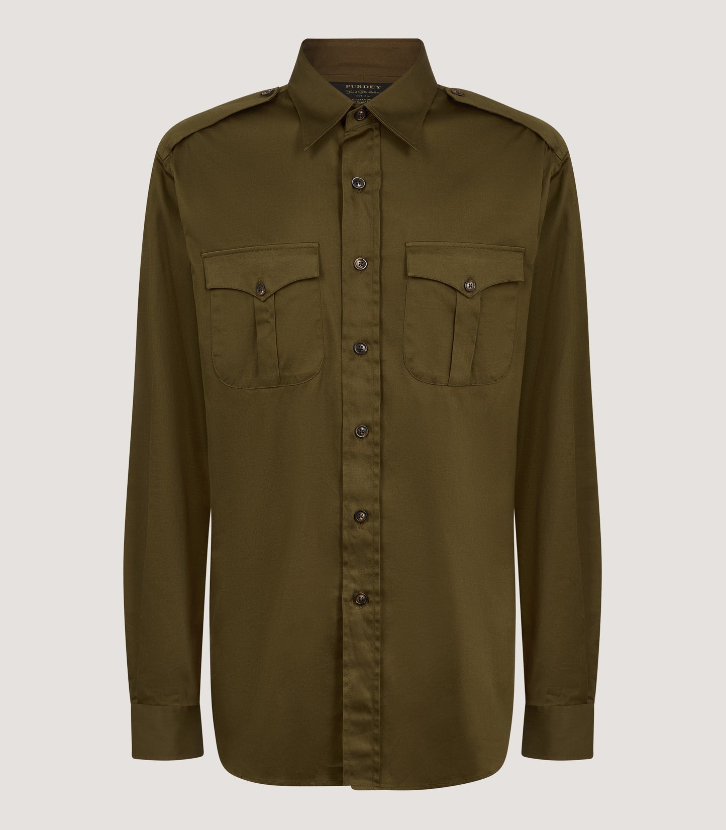 Men's Cotton Khartoum Shirt in Loden