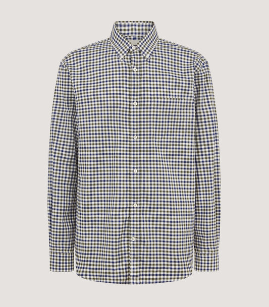 Men's Button Down Collar Shirt in Forest Green