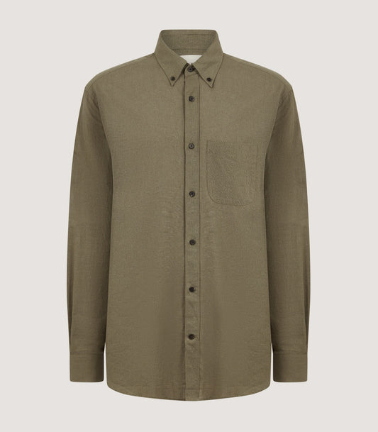 Men's Button Down Collar Shirt in Fern