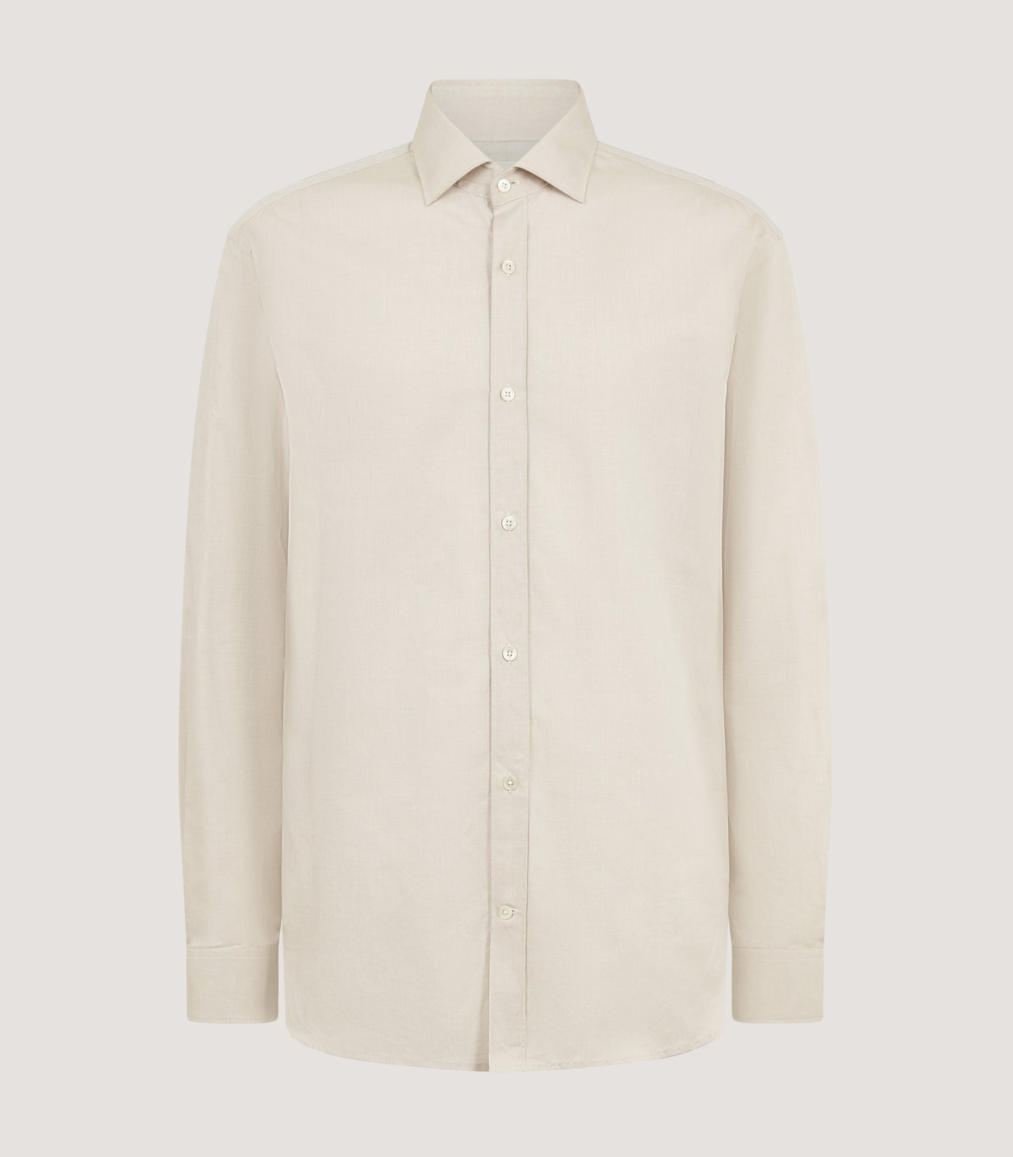 Men's Cotton Shirt in Stone