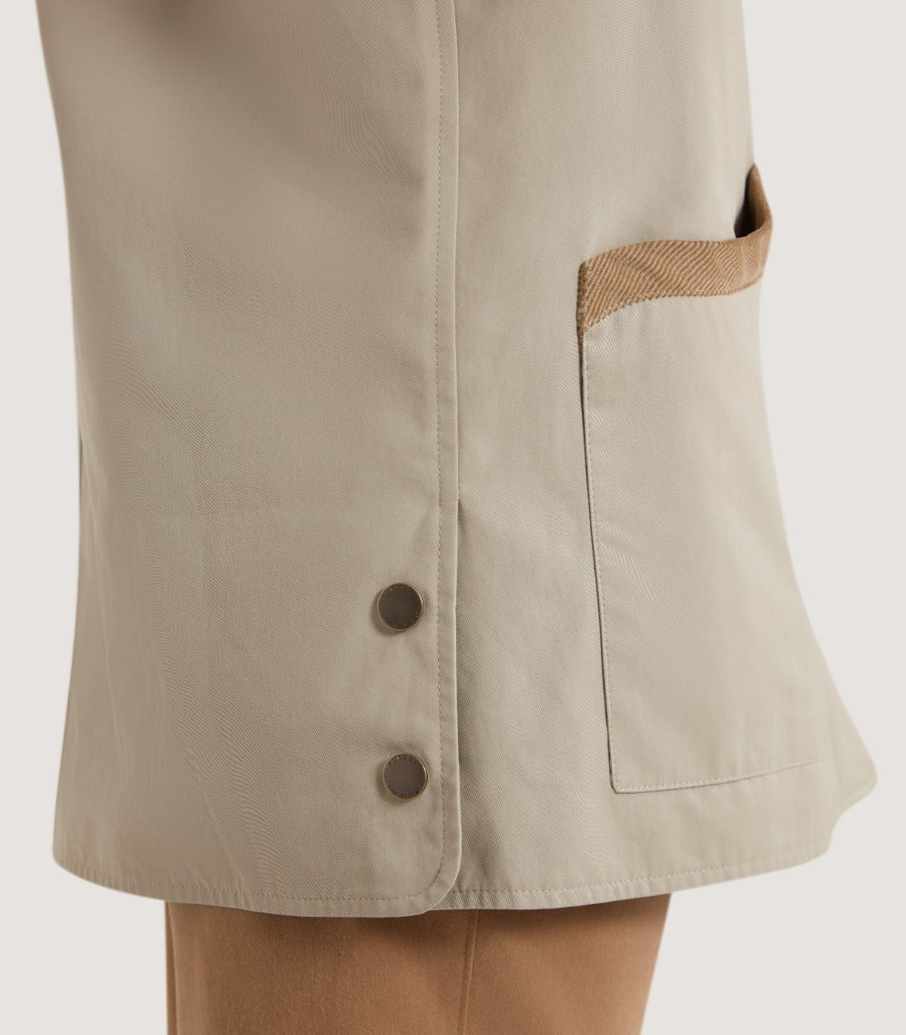 Women's Vita Clipper Coat in Pebble