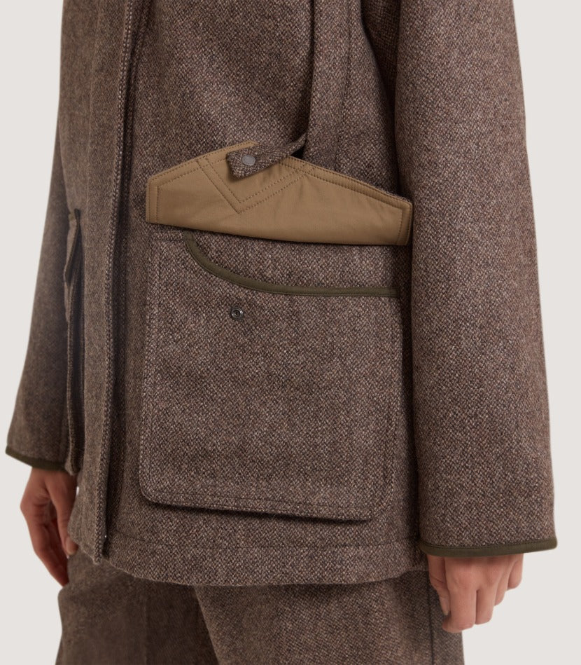 Women's Lightweight Tweed Field Coat in Heather