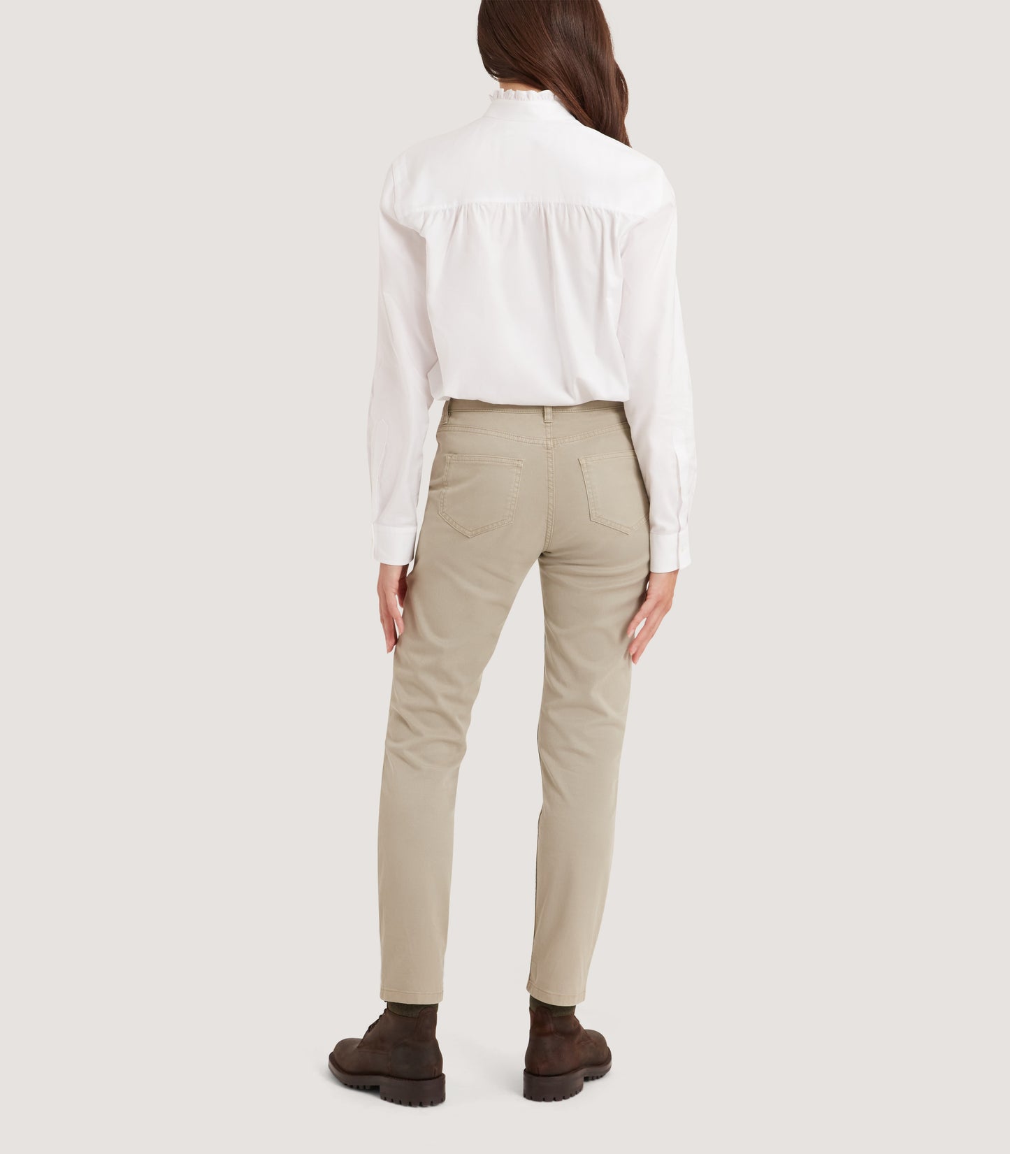 Women's Pie Crust Shirt in White