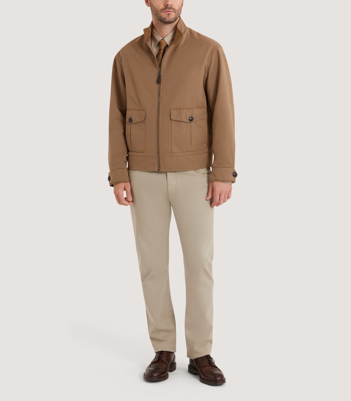 Men's Dunfee Driving Coat in Chestnut