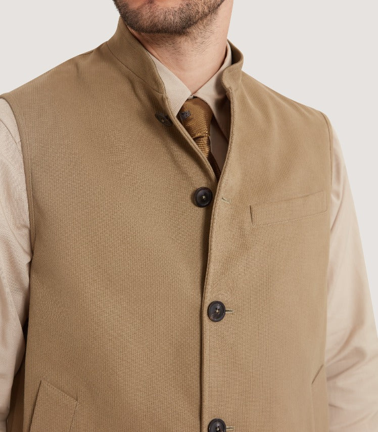 Men's Summer Orsett Gilet in Taupe