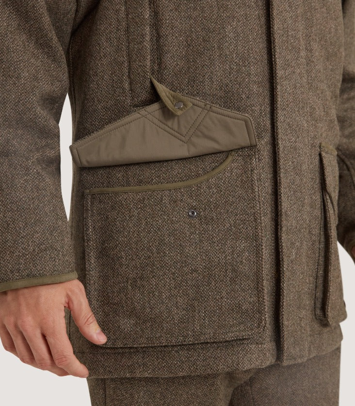 Men's Lightweight Tweed Field Coat in Acorn