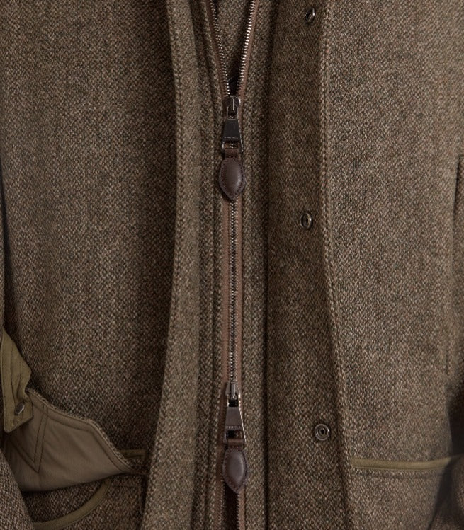 Men's Lightweight Tweed Field Coat in Acorn
