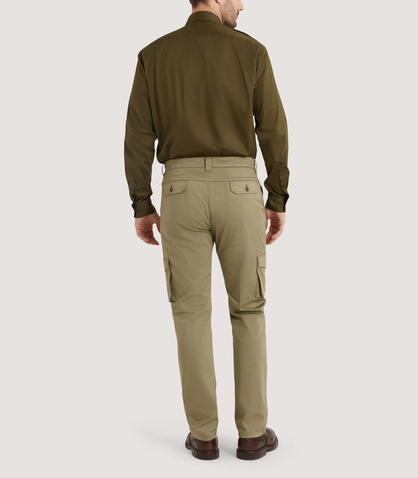 Men's Cotton Khartoum Shirt in Loden