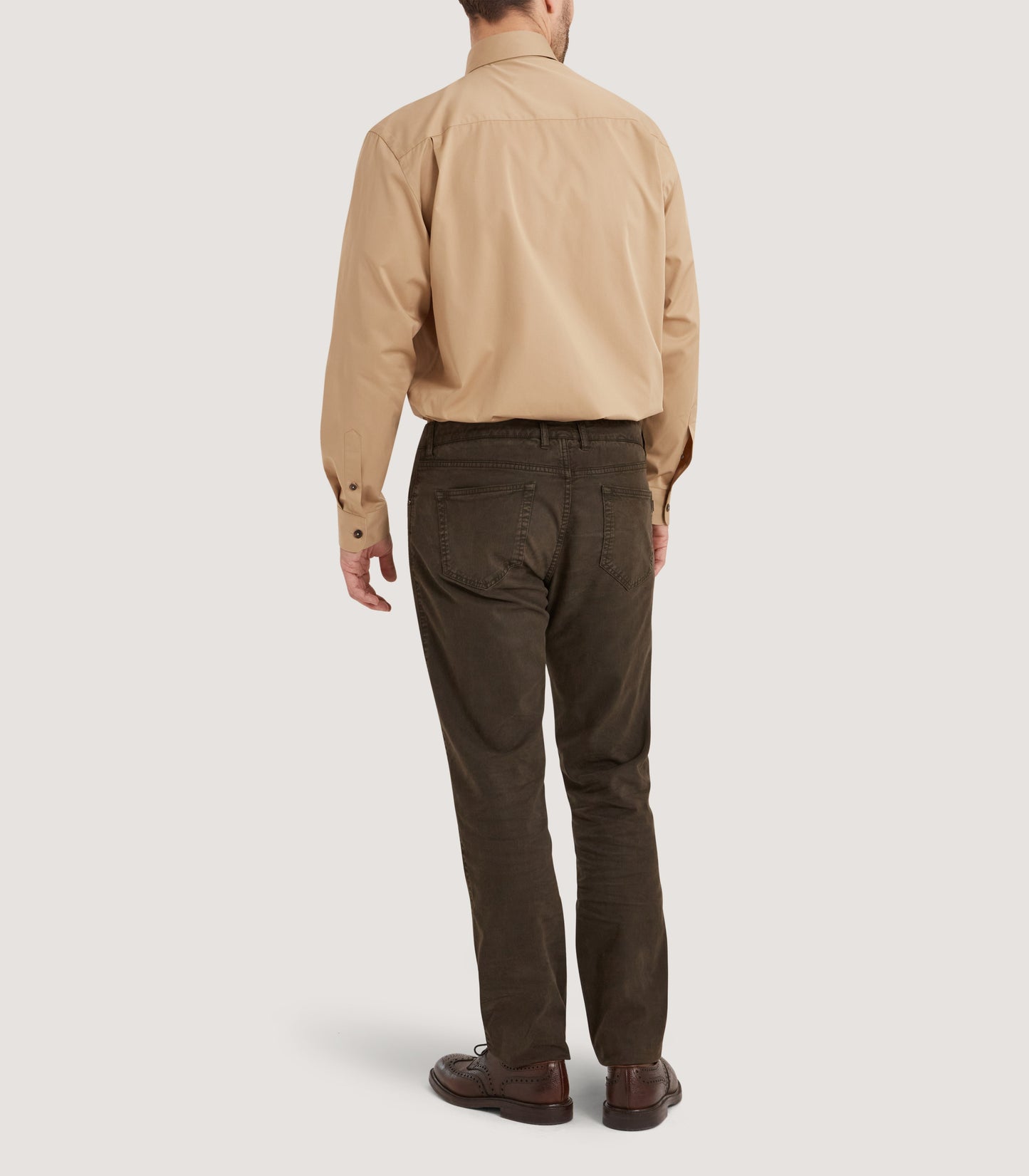 Men's Cut Away Collar Shirt in Desert