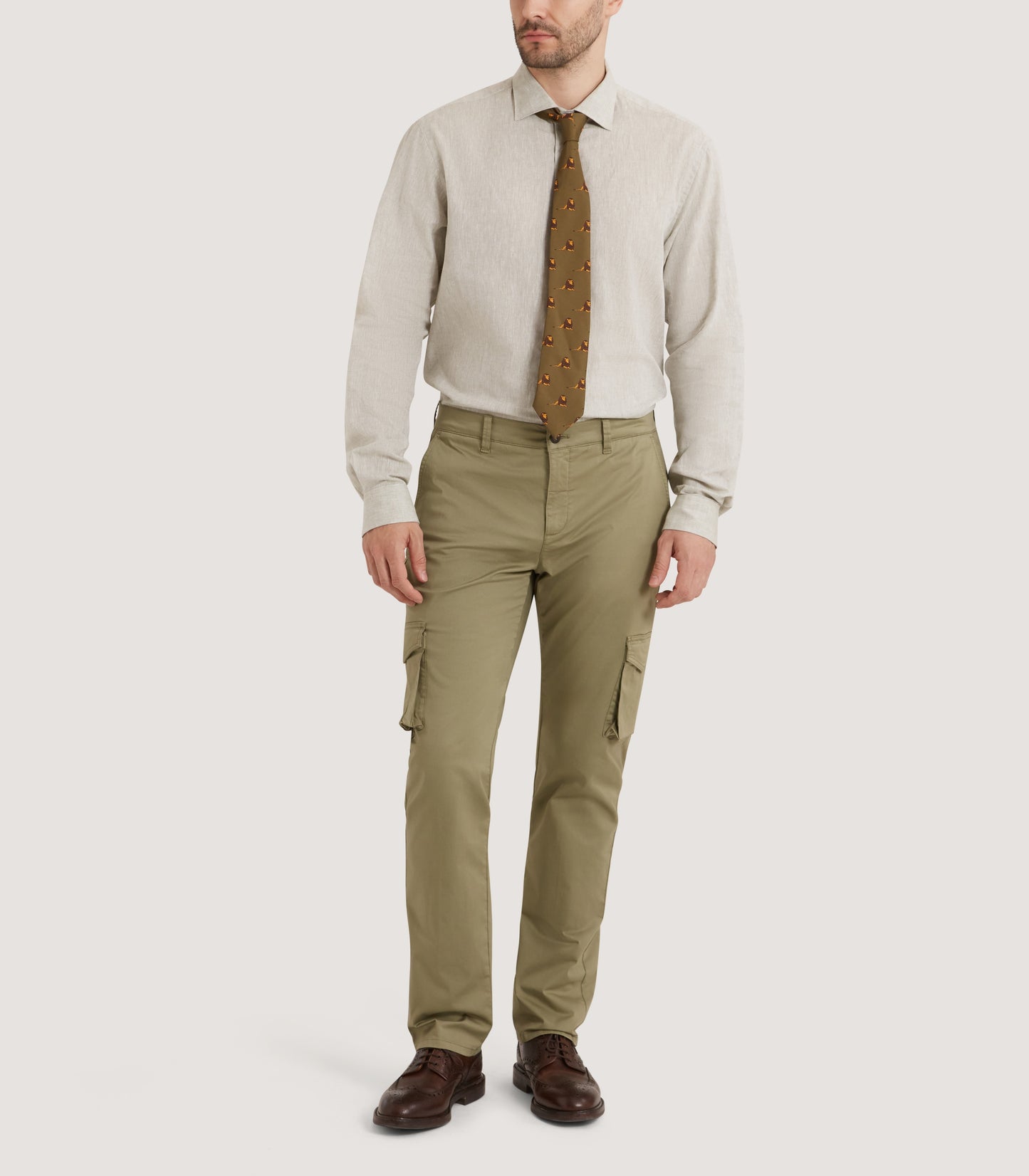 Men's Linen Mix Shirt in Sage