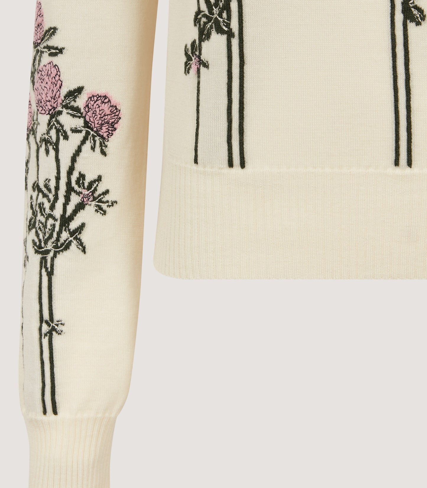 Women's Crendon English Garden Sweater in Ivory