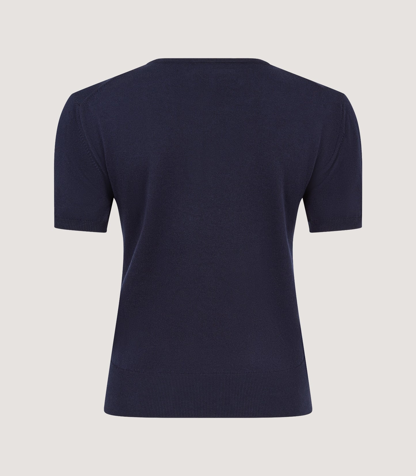 Women's Iver Short Sleeve Sweater with Bow in Midnight