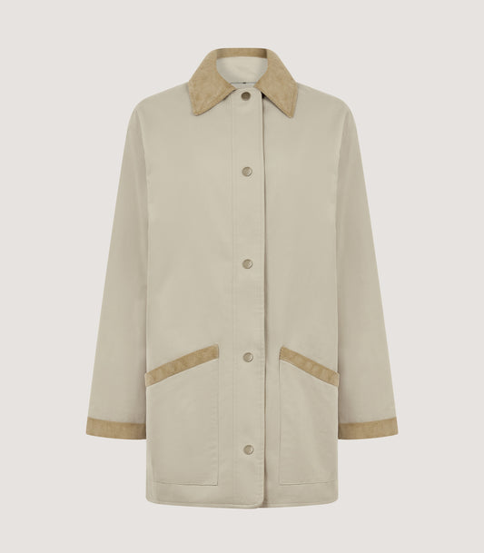 Women's Vita Clipper Coat in Pebble