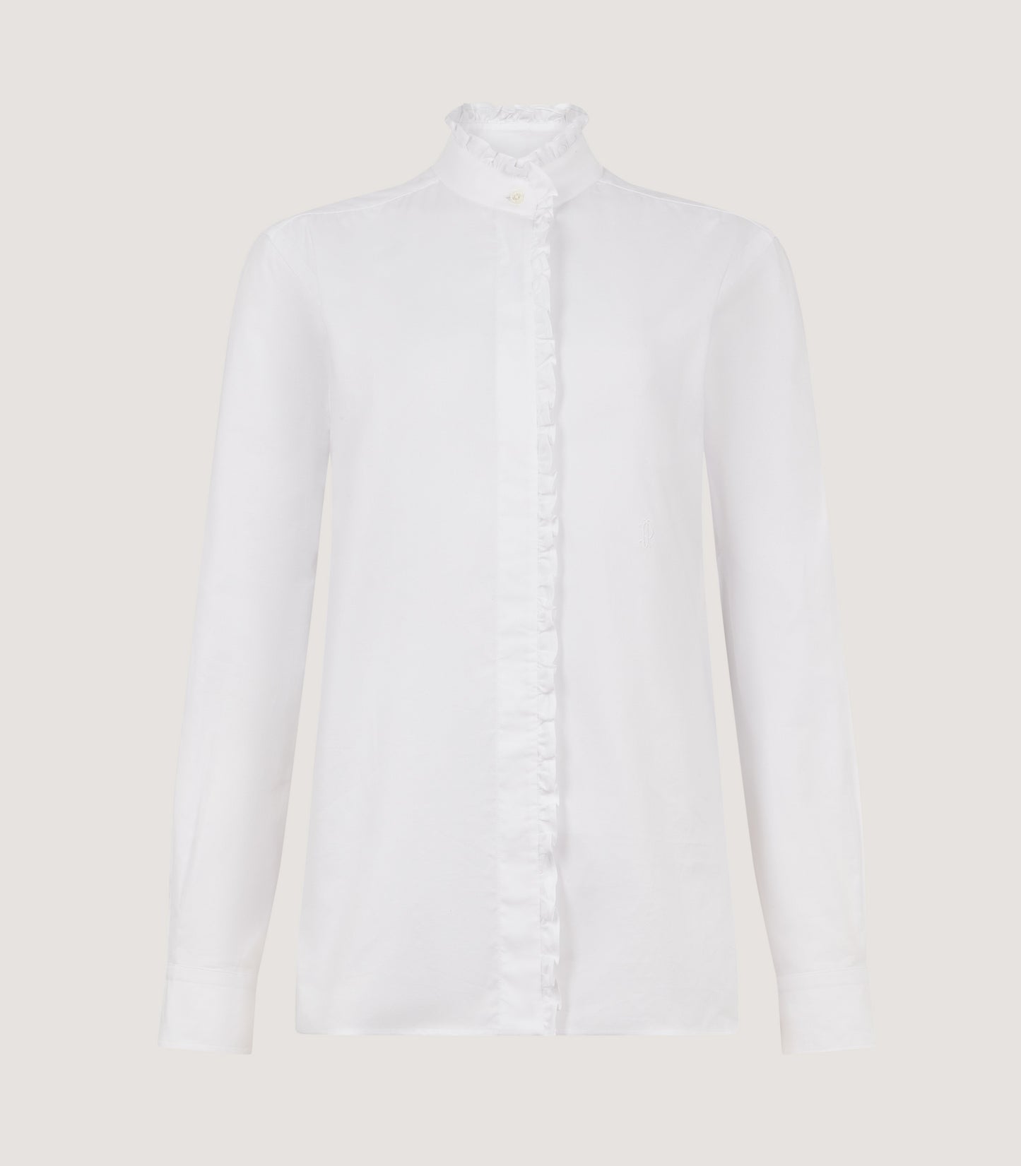 Women's Pie Crust Shirt in White