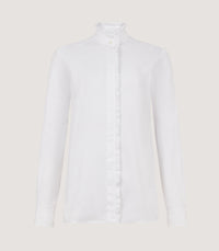 Women's Pie Crust Shirt in White