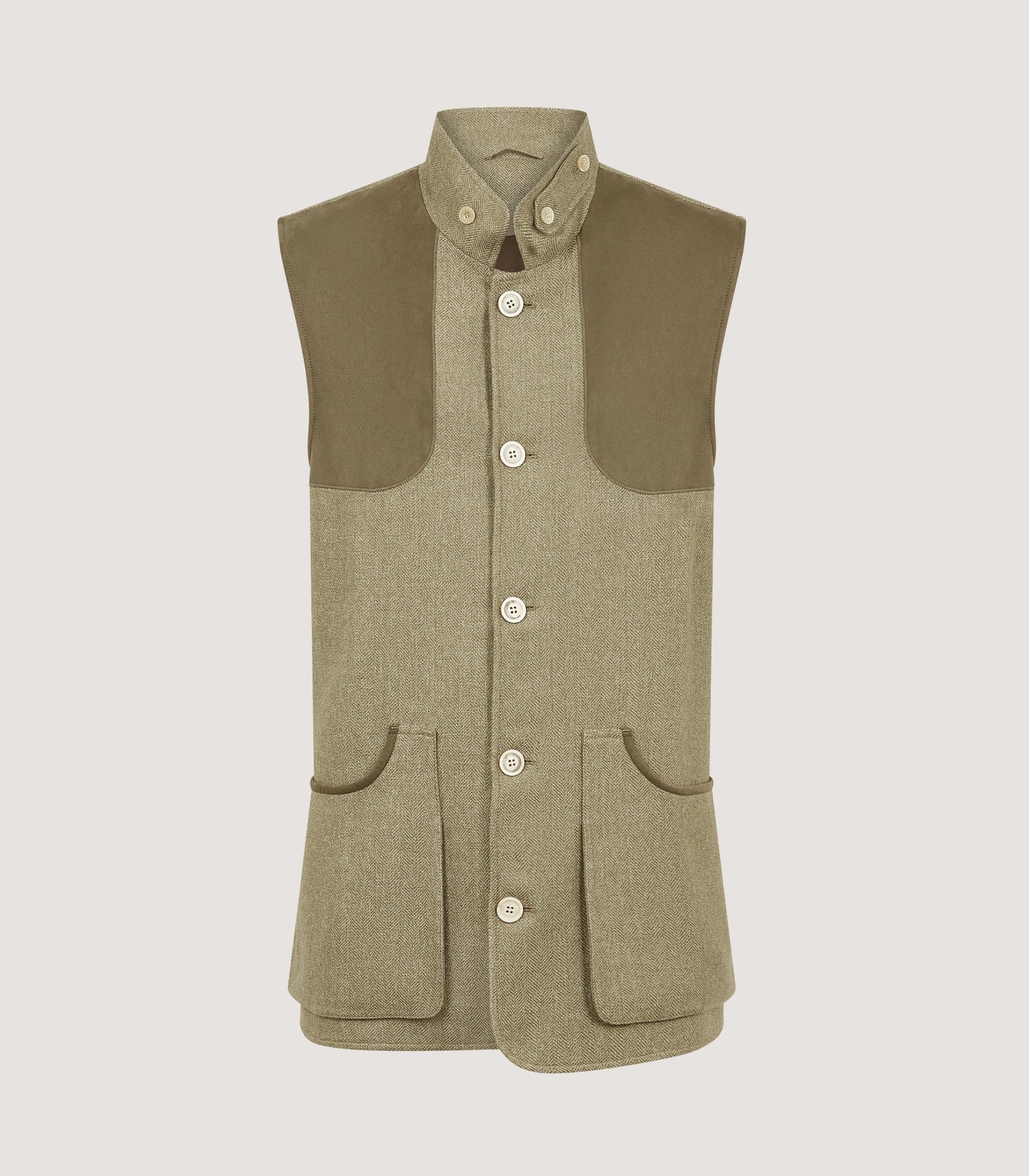 Men's Kalahari High Collar Vest in Sage