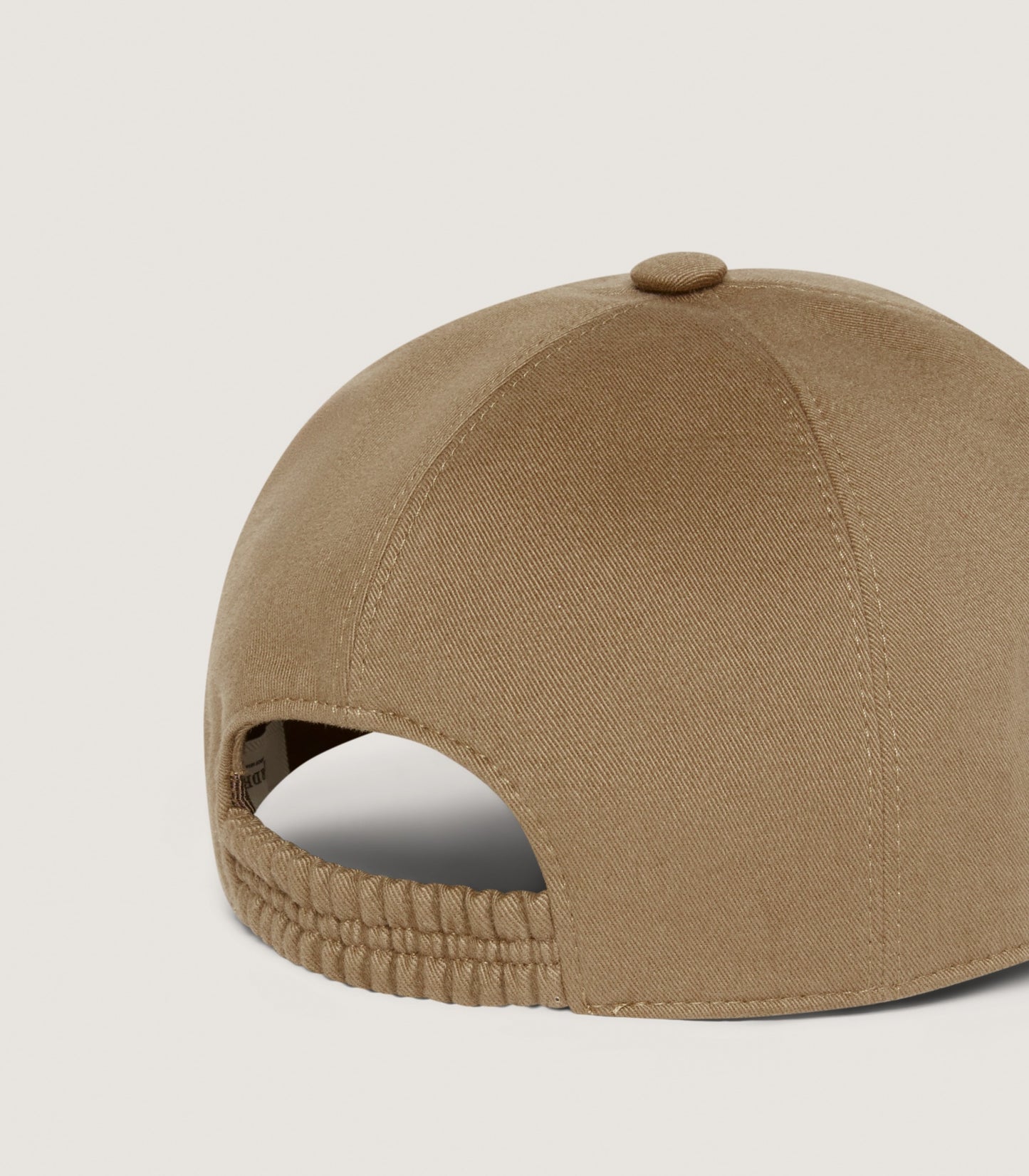 Brushed Cotton Baseball Cap in Khaki