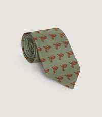 Flying Grouse Tie in Silver