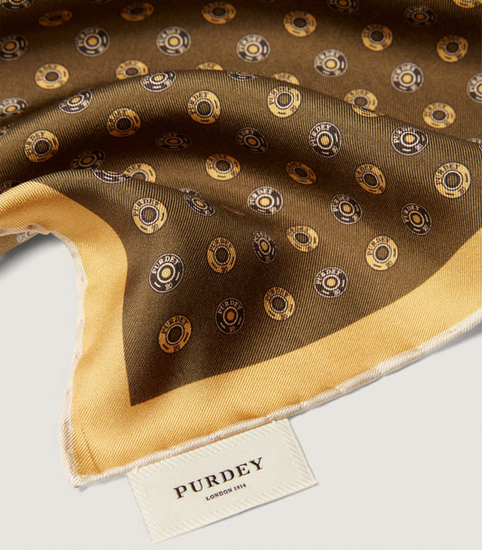 20 Bore Pocket Square in Loden
