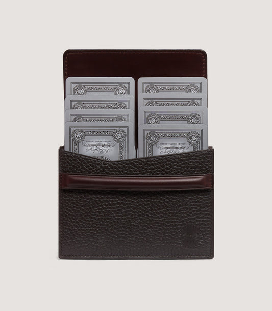 Double Card Set Leather Holder