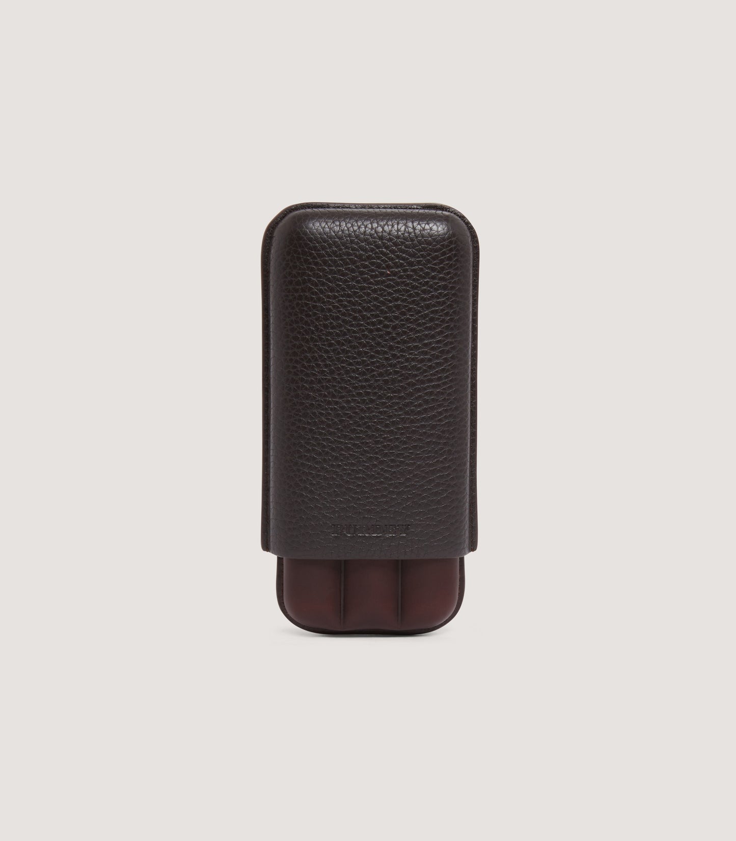 Three Cigar Leather Holder