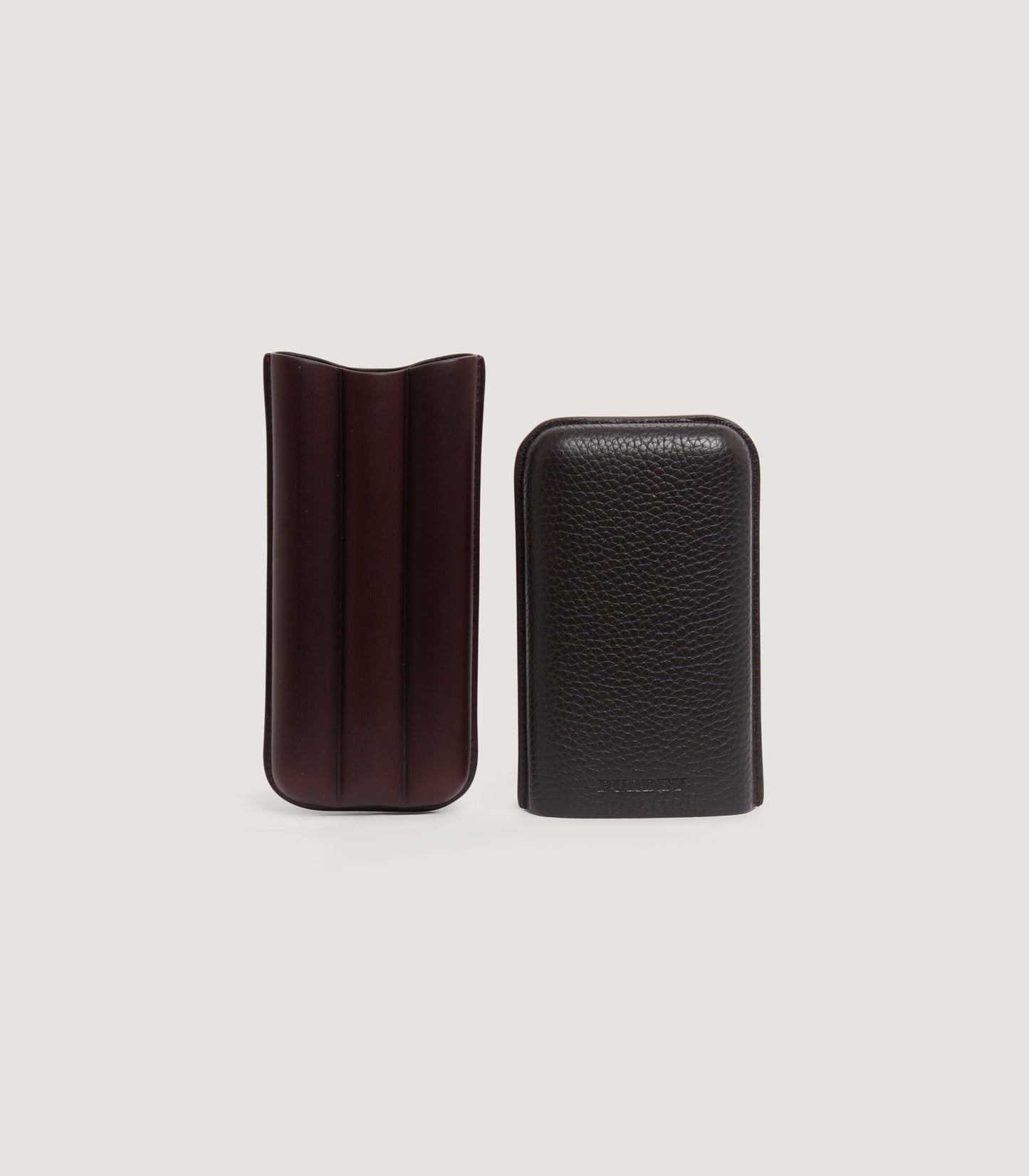 Three Cigar Leather Holder