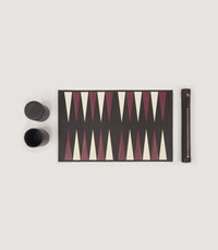 Leather Backgammon Travel Set