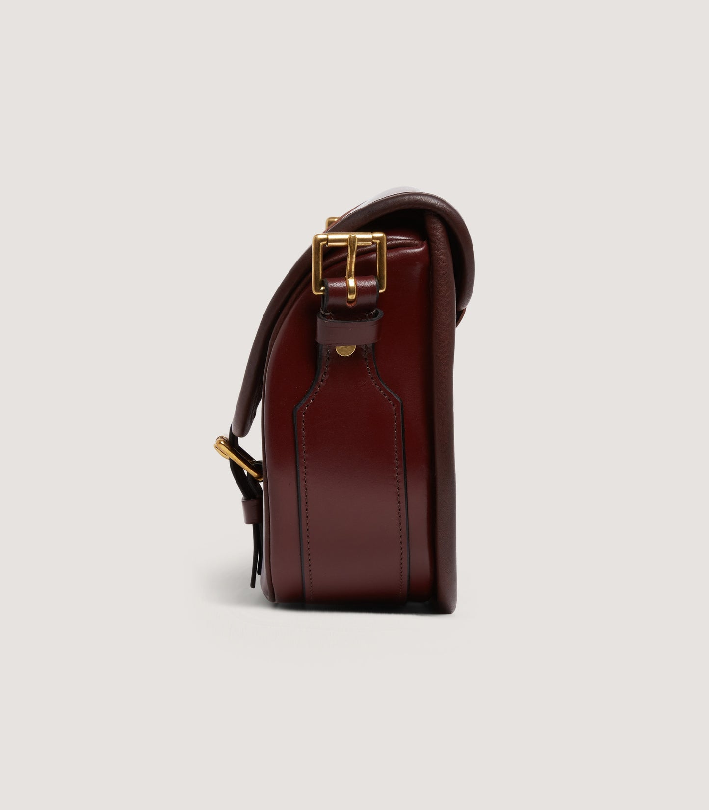 Bridle Leather Cartridge Bag in Chestnut