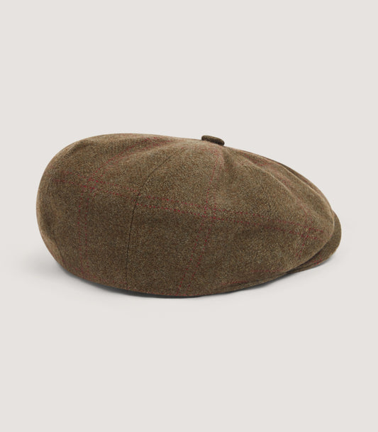 Dalby Cashmere Tweed Bakerboy Cap in Legerwood
