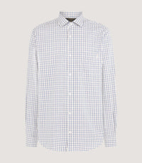Men's Shooting Tattersall Shirt in Canvas Blue