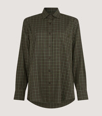 Women's Tattersall Shooting Shirt in Loden