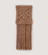 Medallion Cashmere Socks in Light Taupe