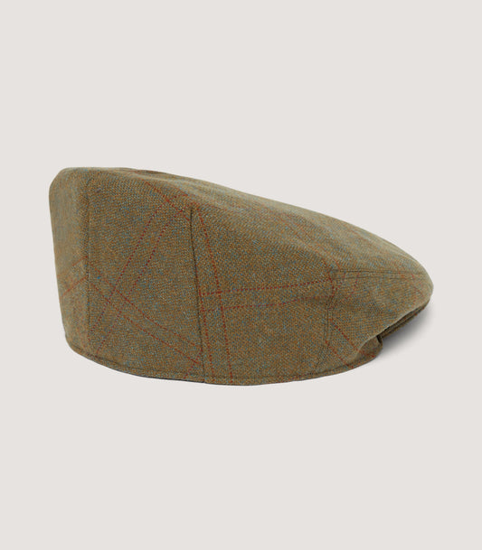 Litton Short Peak Tweed Cap In Bembridge