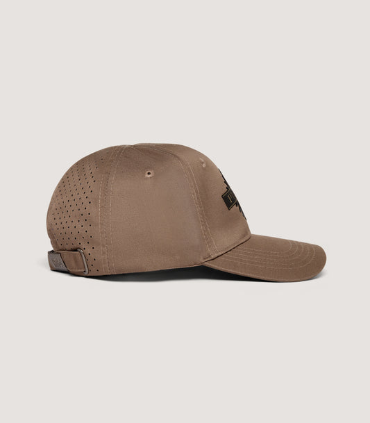 Technical Cotton Starburst Baseball Cap In Drab