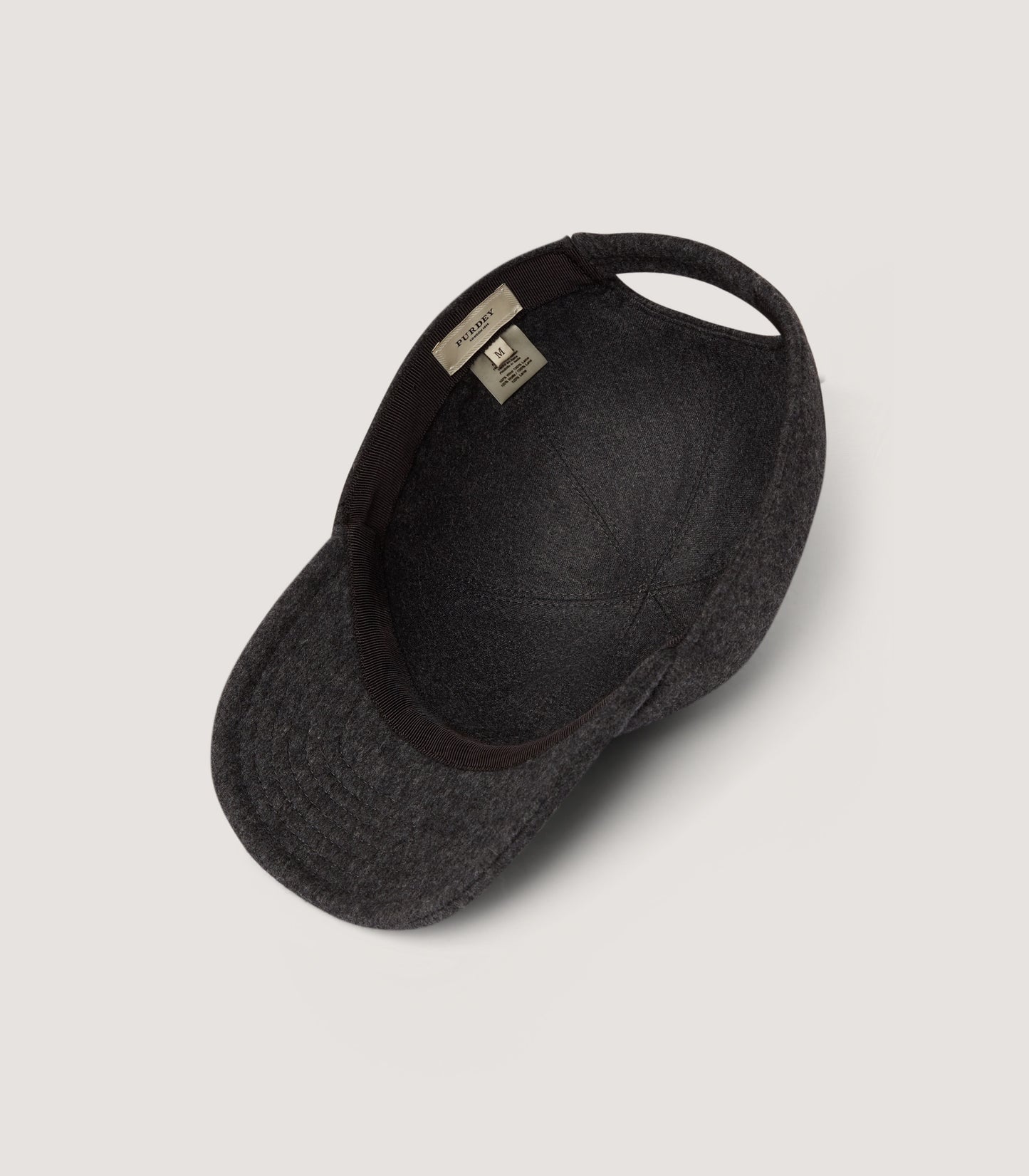 Merino Baseball Cap in Charcoal